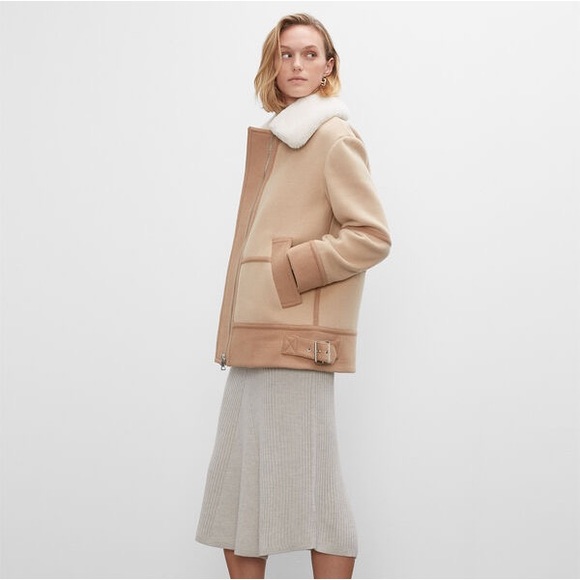 Brand new with tags Mixed Media Moto Jacket by Club Monaco. - Picture 2 of 6